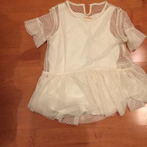 Cat & Jack Cute Shirt with Mini Skirt